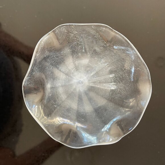 Vintage European Crackled Glass Epergne - Picture 3 of 4